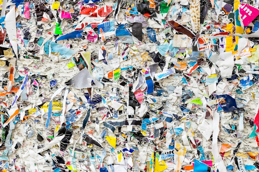 recycling paper and cardboard